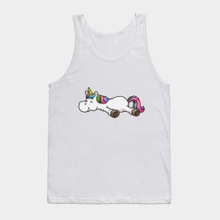 Tired unicorn is sleeping Tank Top